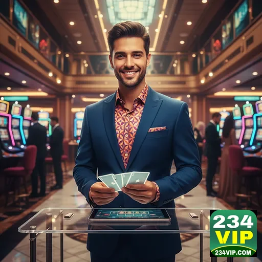 Ilustração de Acesse o Aplicativo do 234vip para jogos móveis