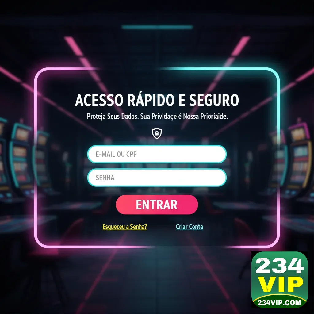 Ilustração de Explore Slots e Jogos Ao Vivo na 234vip com Exclusividade